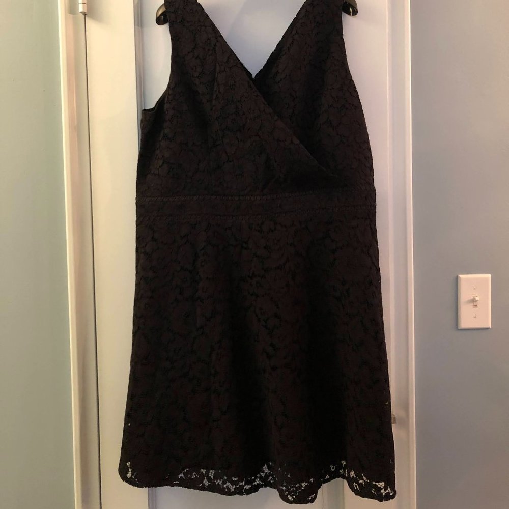 LOFT Surplice Lace Dress